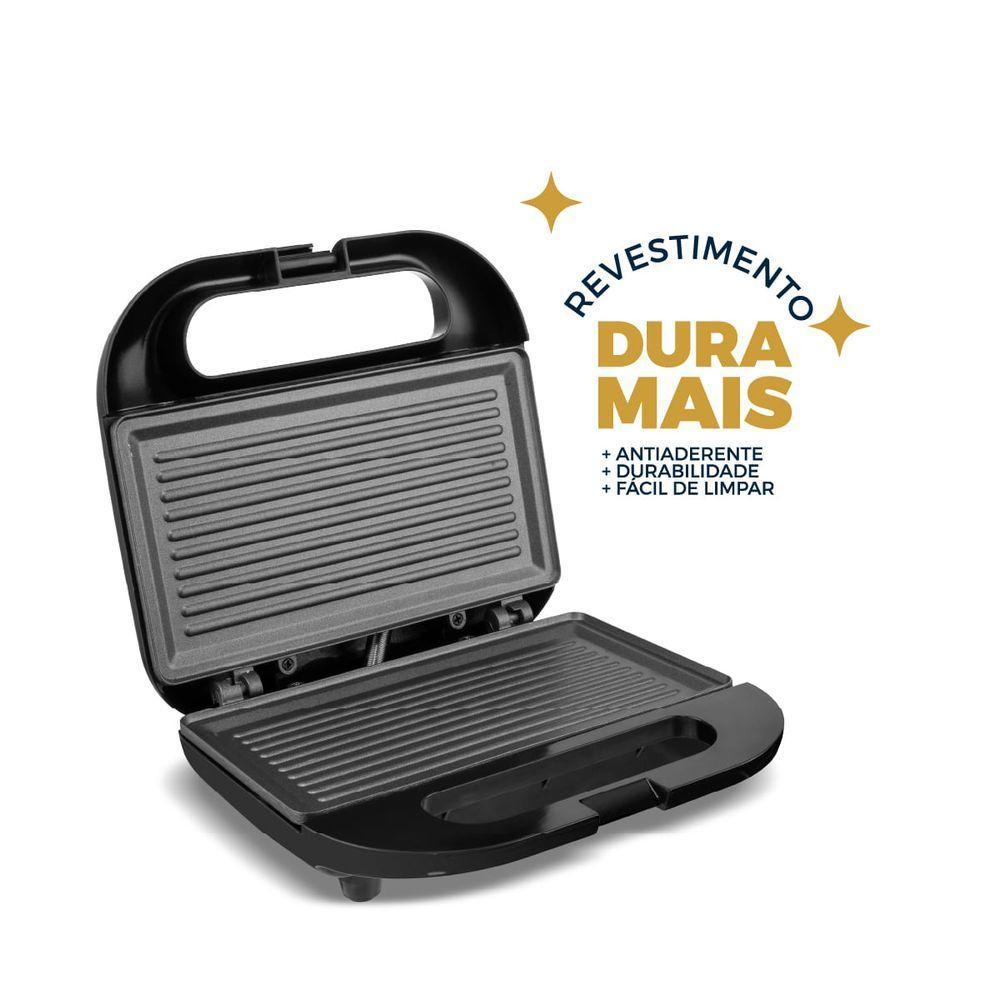 Sanduicheira E Grill Britânia 2 Em 1 750W BGRE01 220V - 7
