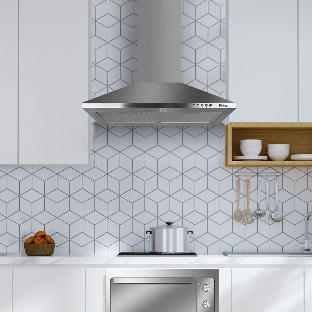 Coifa Pirâmide Philco 60cm Inox Depurador e Exaustor PCO62I 110V - 5