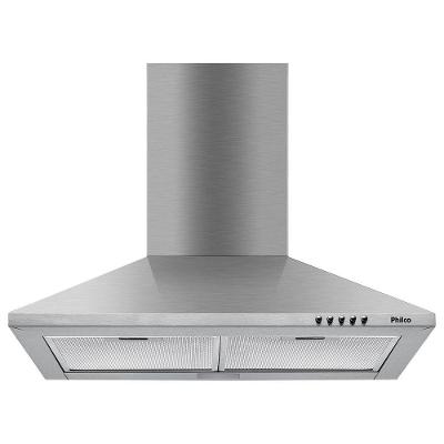 Coifa Pirâmide de Parede Philco PCO62I 60cm Inox com Exaustor e Depurador LED 110V