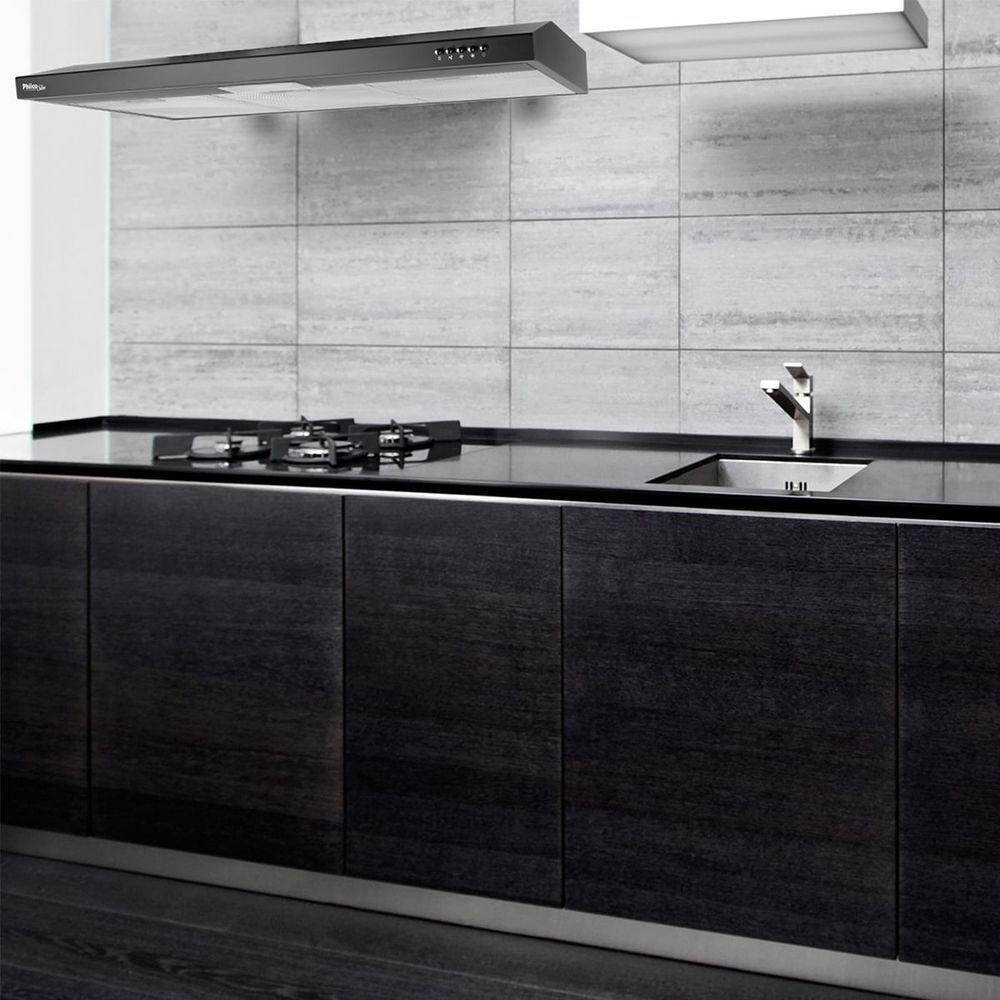 Depurador E Exaustor Philco 90cm 3 velocidades PDR90P Preto 110V - 6