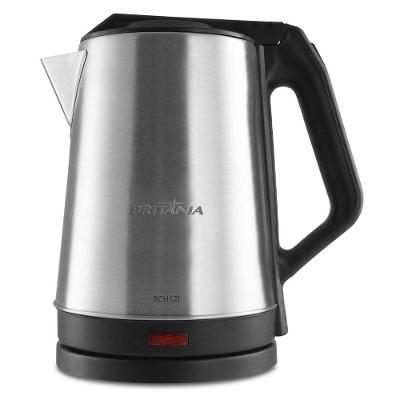 Chaleira Elétrica Britânia BCH12I 1150W 1,9L Aço Inox Preto com Desligamento Automático 220V
