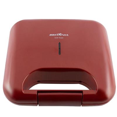 Grill Britânia BGR01V Toast com Placas Antiaderentes 750W Vermelho 220V