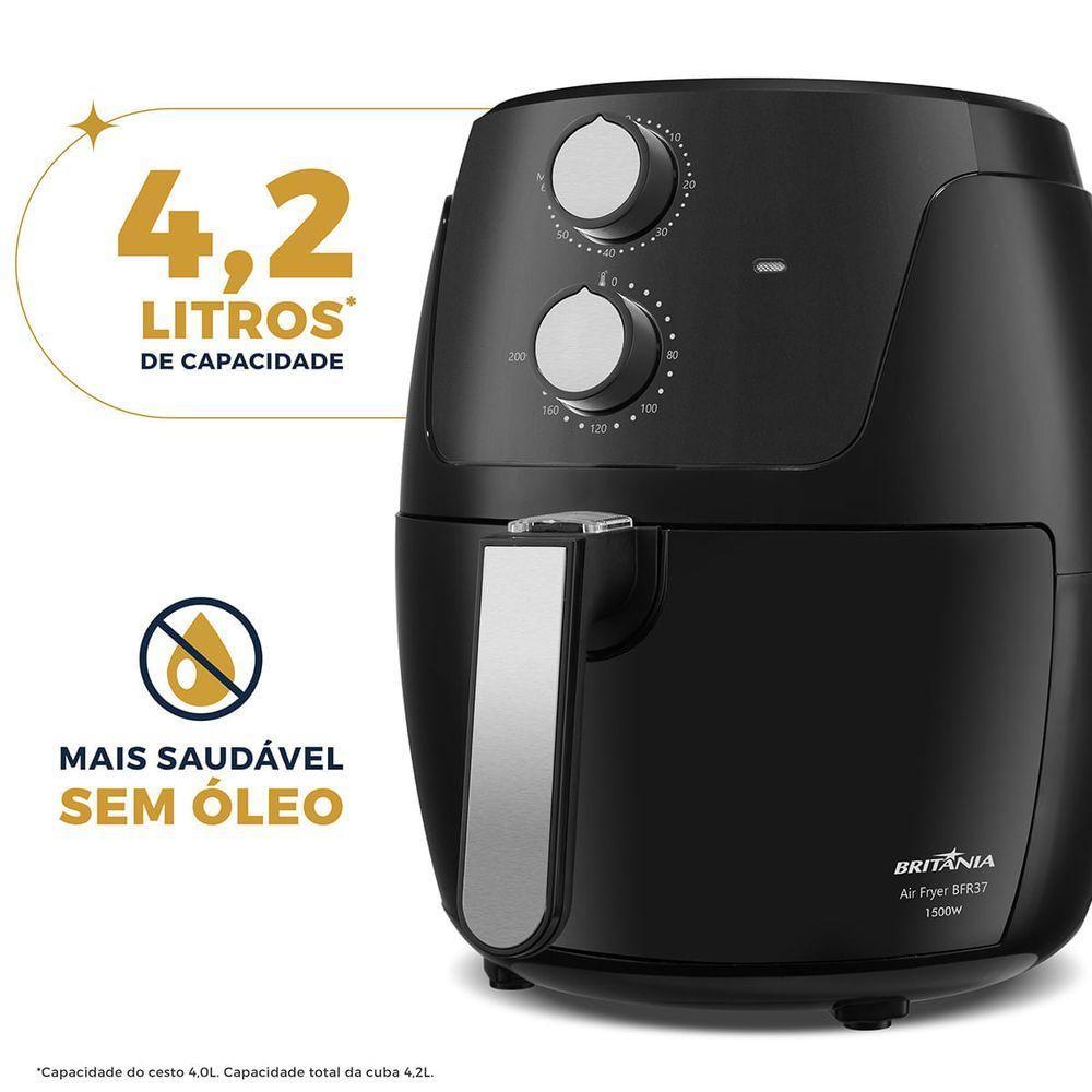 Air Fryer Britânia 4,2L Antiaderente 1500W BFR37 220V - 6