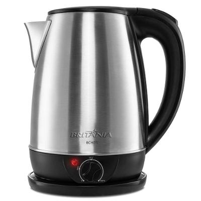 Chaleira Elétrica Britânia BCH07I 1,8L Inox Prata 1150W 220V com Base Removível