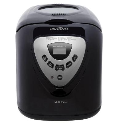 Panificadora Britânia Multipane 12P 12 Programas com Timer 650W Preto 220V