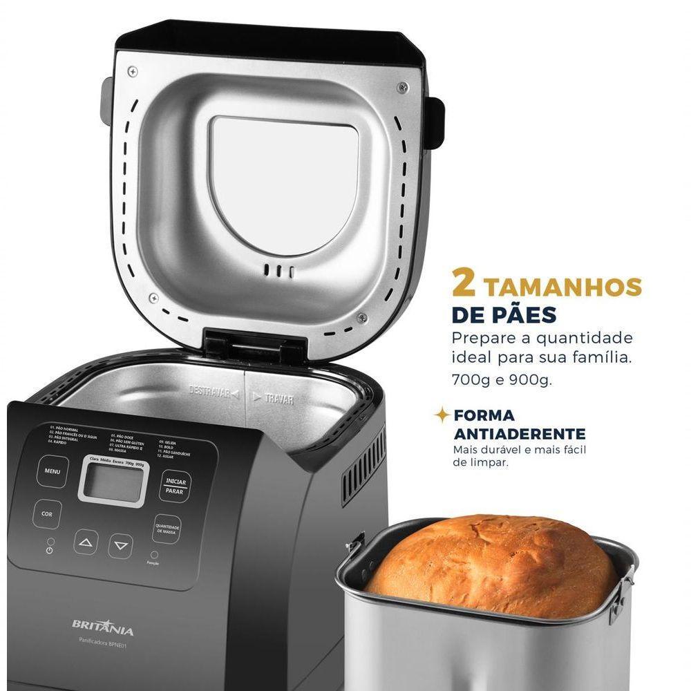 Panificadora Britânia Digital 12 Programas 3L BPNE01 110V - 5