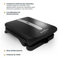 Grill Britânia 750W 2 Sanduiches Chapas Antiaderentes BGR12A 110V - 6