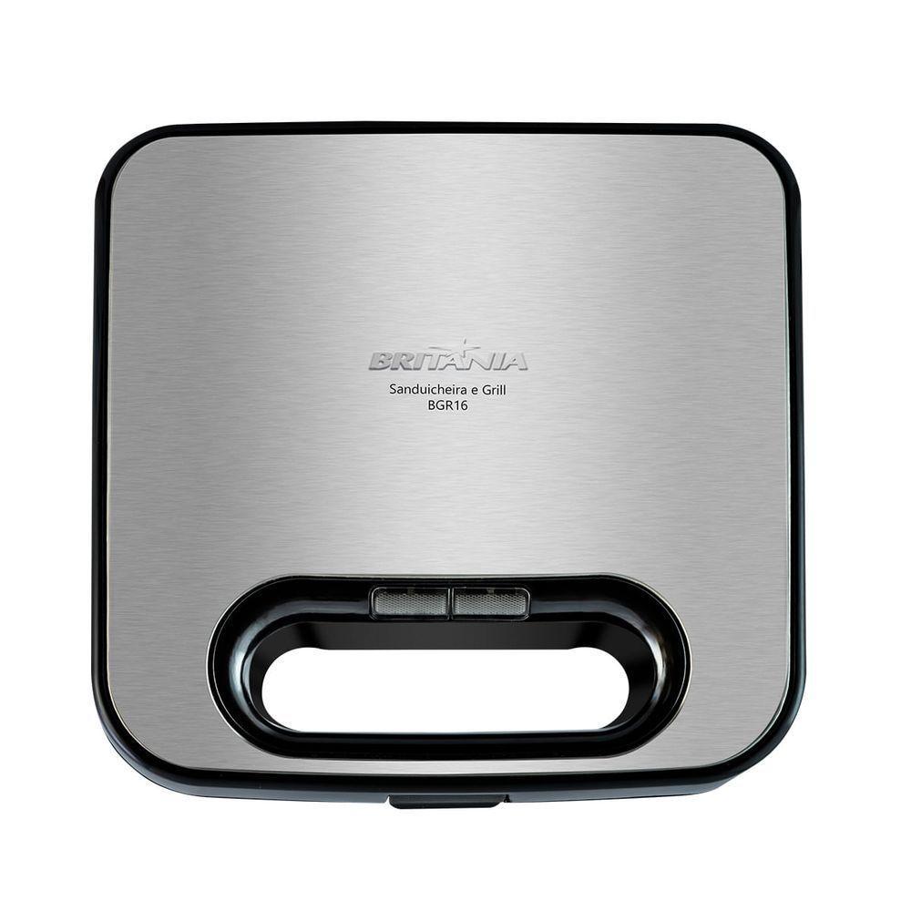 Sanduicheira E Grill Britânia BGR16 2 Em 1 Redstone 750W 220V - 4