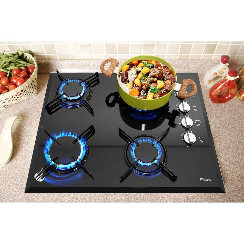 Cooktop a Gás Philco 4 Queimadores Cook Chef Bivolt - 6