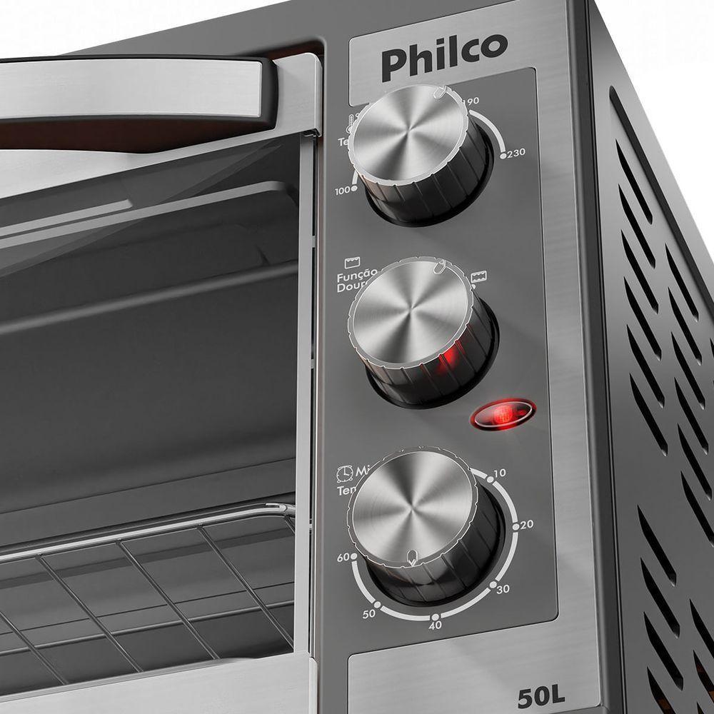 Forno Elétrico Philco 50L Dupla Resistência PFE52P 110V - 4