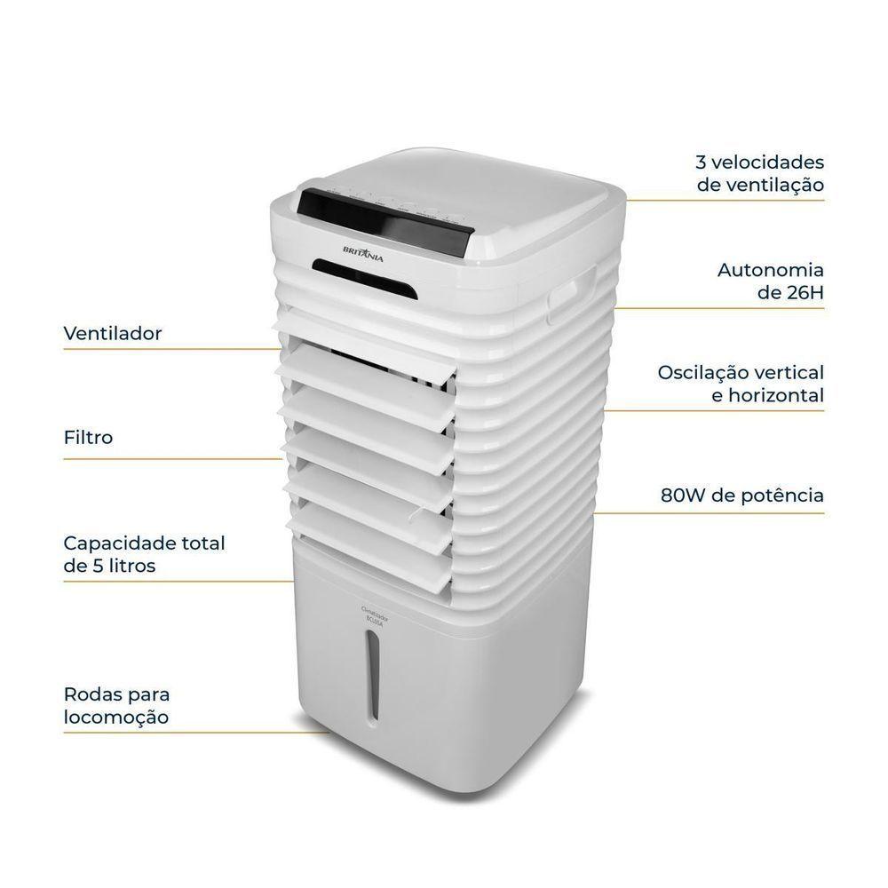 Climatizador Britânia 4 Em 1 Autonomia De 26h BCL05A 220V - 6
