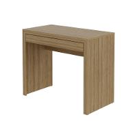 Escrivaninha Para Escritório 90cm Com 1 Gaveta Amêndoa - 3