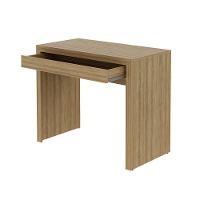 Escrivaninha Para Escritório 90cm Com 1 Gaveta Amêndoa