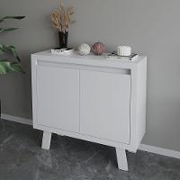 Balcão Para Escritório 90cm Com 2 Portas E 1 Prateleira Branco - 1