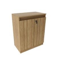 Balcão Para Escritório 60cm Com 1 Prateleira 2 Portas E Chave Amêndoa - 5