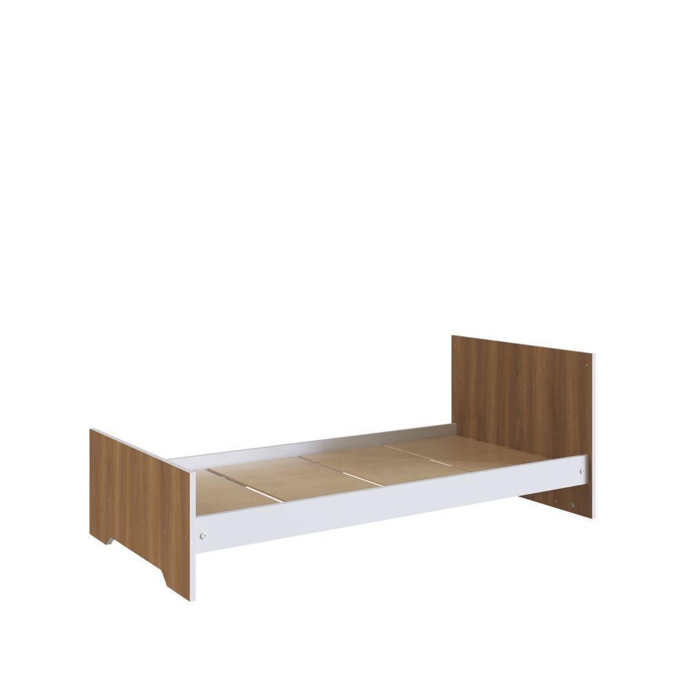 Berço 3 Em 1 Linha Aconchego La003 - Completa Móveis Nogal Manchester/branco - 3