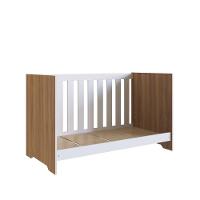 Berço 3 Em 1 Linha Aconchego La003 - Completa Móveis Nogal Manchester/branco - 2