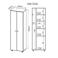 Armário Multiuso Com 2 Portas Branco - 4