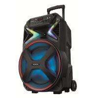 Caixa De Som Amplificada Mondial Connect Lights Preto E Vermelho 700W RMS CM-700 Bivolt - 1