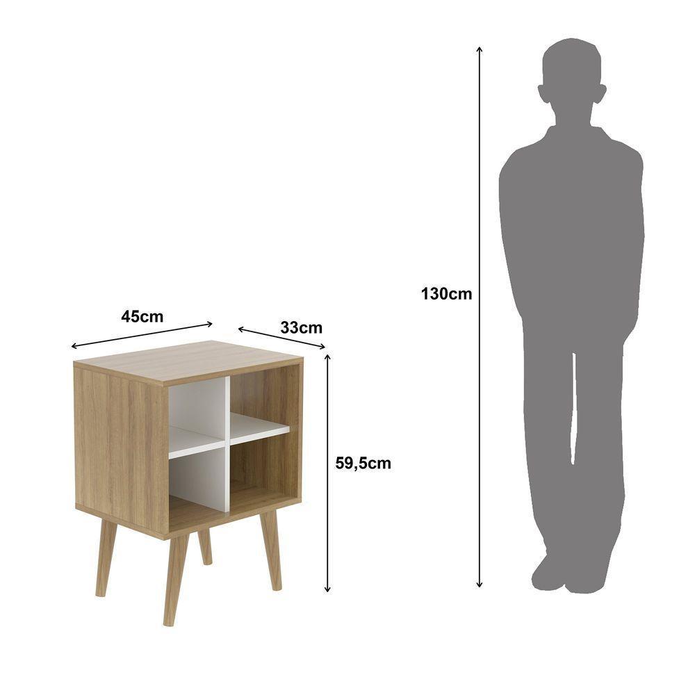 Mesa De Apoio Amêndoa/off White - 5