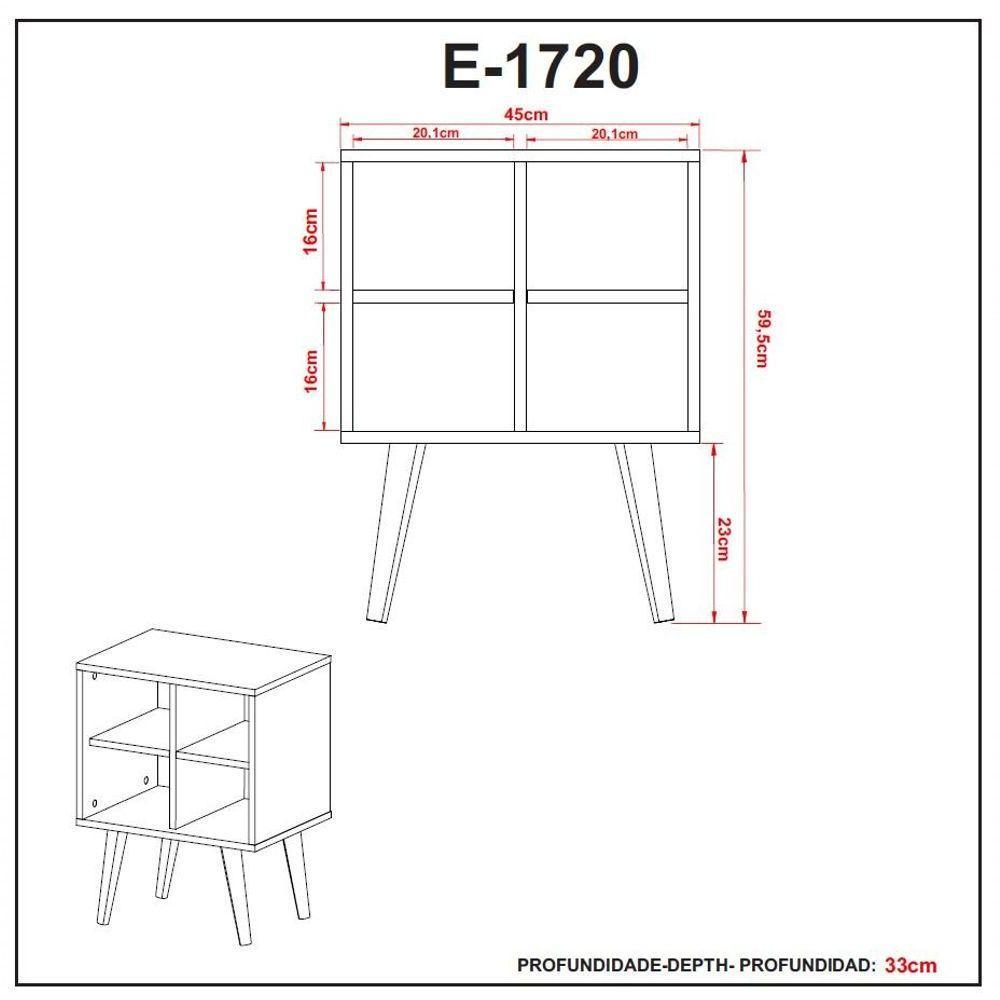 Mesa De Apoio Amêndoa/off White - 6