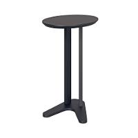 Mesa Auxiliar Oval 60cm - Dalla Costa Preto Fosco - 2