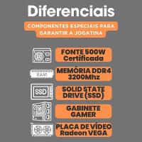 Pc Gamer Skill Winner Amd Ryzen 5 5600g 16GB DDR4 SSD 1TB Gráficos Radeon Vega Monitor 24" Led Kit Gamer GSW-24010