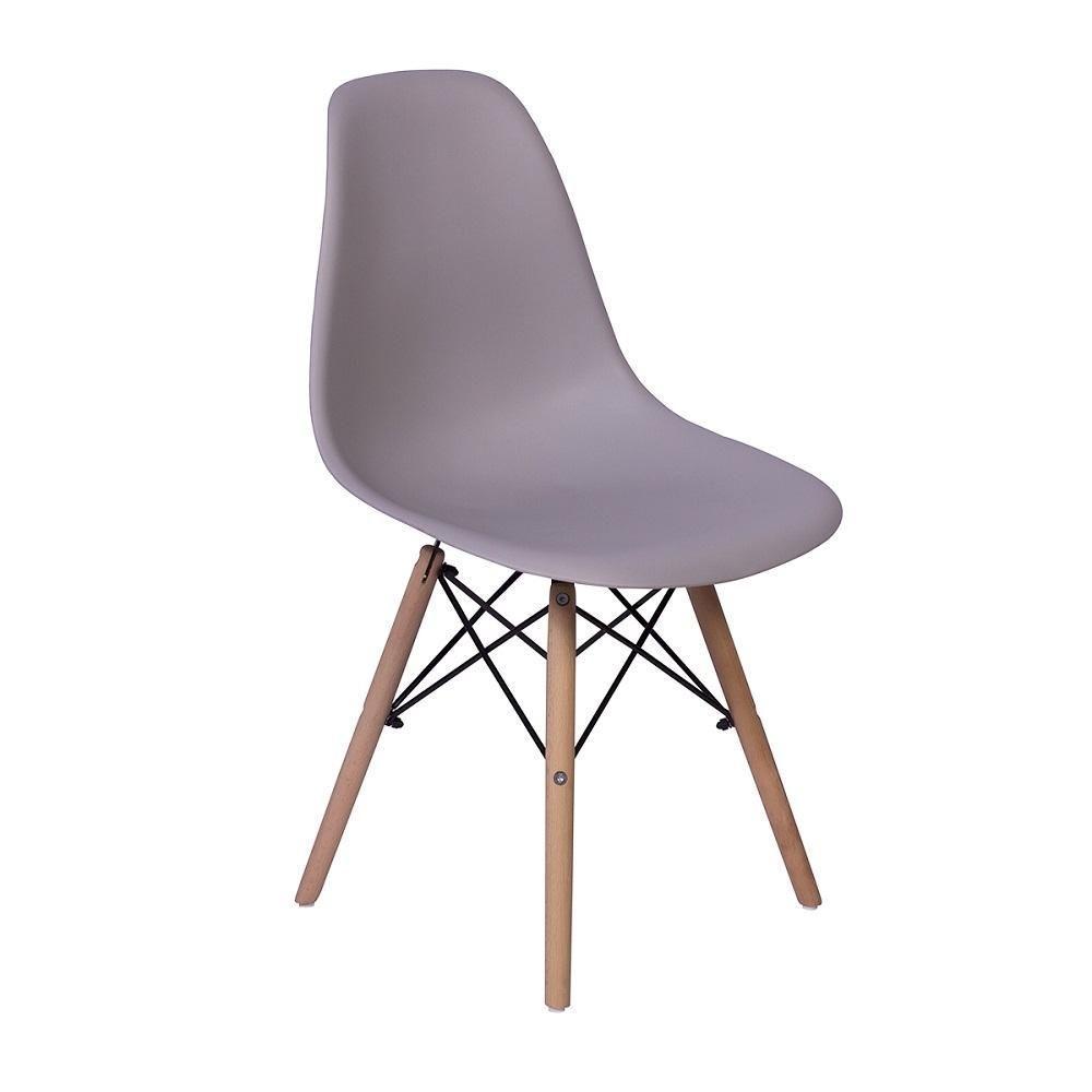 Kit Mesa Jantar Eiffel 120cm Preta com 2 Cadeiras Charles Eames Cinza - 4