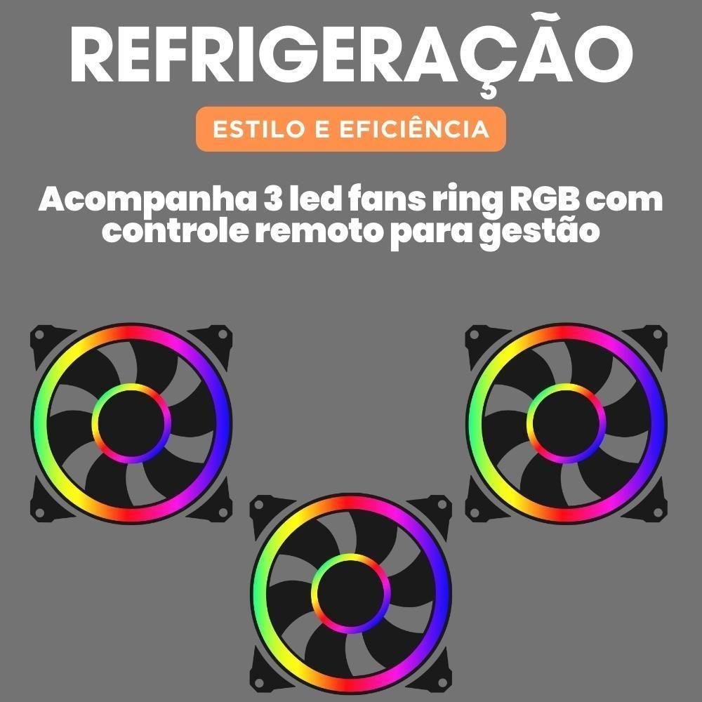 Pc Gamer 3green Winner AMD Ryzen 7 5700g 16GB DDR4 SSD 1TB Gráficos Radeon Vega Monitor 24 - 5