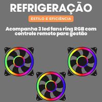 Pc Gamer 3green Winner AMD Ryzen 7 5700g 16GB DDR4 SSD 1TB Gráficos Radeon Vega Monitor 24 - 5