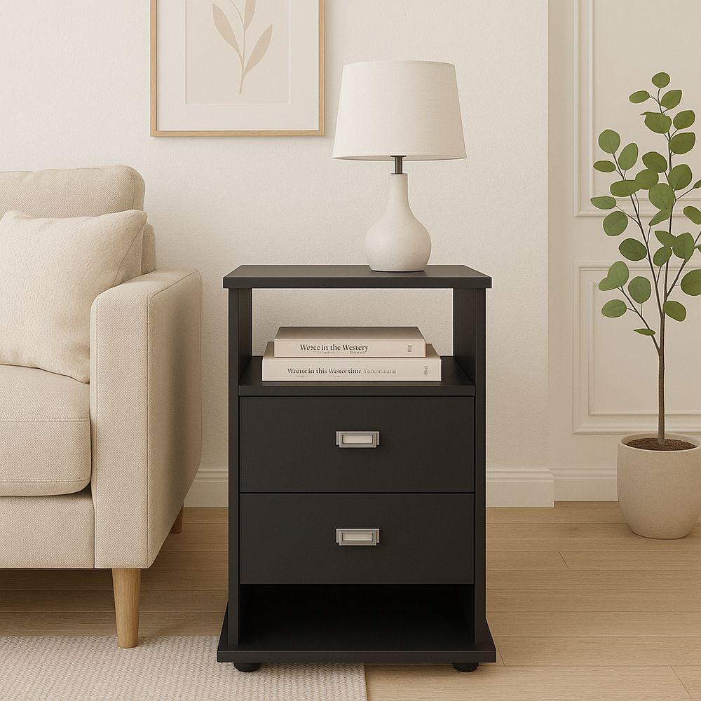 Mesa Lateral Mdf Quarto Escritório Cabeceira Moderna - 1