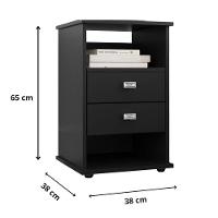 Mesa De Cabeceira Mdf Quarto Escritório Mesinha Decoração - 3