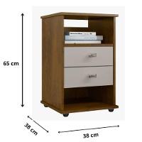 Mesa De Cabeceira Decorativa Mdf Multiuso Quarto Escritório - 3