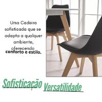 Conjunto Leda Mesa Redonda 100cm Com 4 Cadeiras Estofadas – Madeira Maciça E Estilo Moderno - 7
