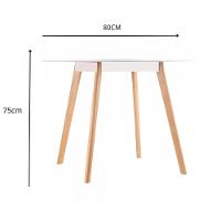 Mesa De Jantar Leda Redonda Moderna 90cm Branco Design Elegante Para Sua Sala Ou Cozinha - 5