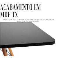 Deixe Sua Casa Moderna! Mesa Eiffel Quadrada 80cm Preta E 4 Cadeiras Eiffel Preta Com Design Elegante - 6