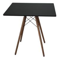Mesa Jantar Sala Cozinha Eiffel Eames Elegante 90cm Quadrada Canto Arredondado Moderno Cor Preto - 8