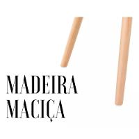 Mesa Eames Eiffel Tampo De Madeira Mdf 80cm Preto - 2