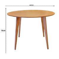 Jogo De Mesa Redonda Para Cozinha Ou Sala – Nina Saarinen Com 4 Cadeiras Ergonômicas - 2