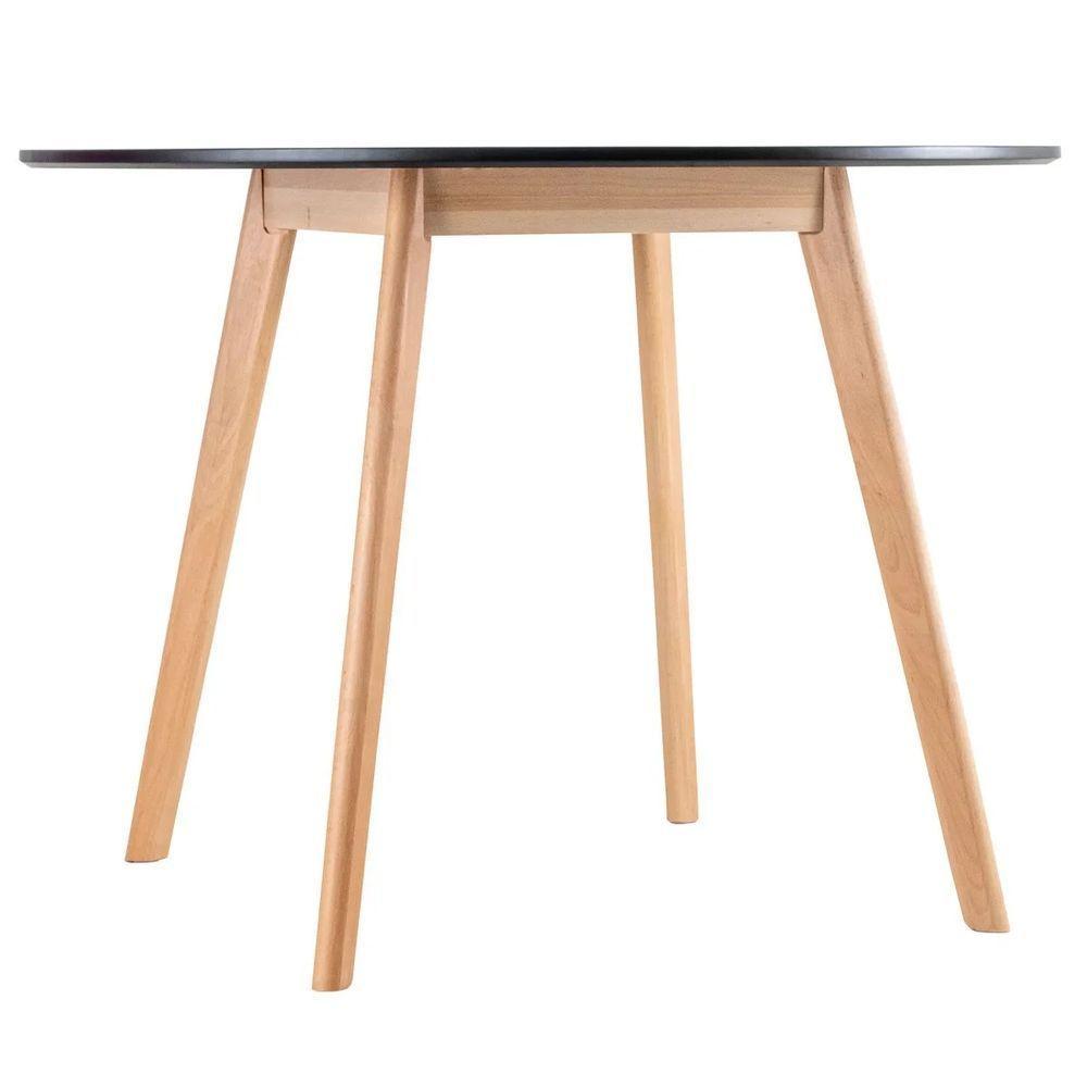 Mesa Leda Redonda 80cm Preta Estilo, Conforto E Qualidade Para Sua Casa - 5