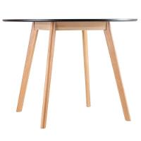 Mesa Leda Redonda 80cm Preta Estilo, Conforto E Qualidade Para Sua Casa - 5