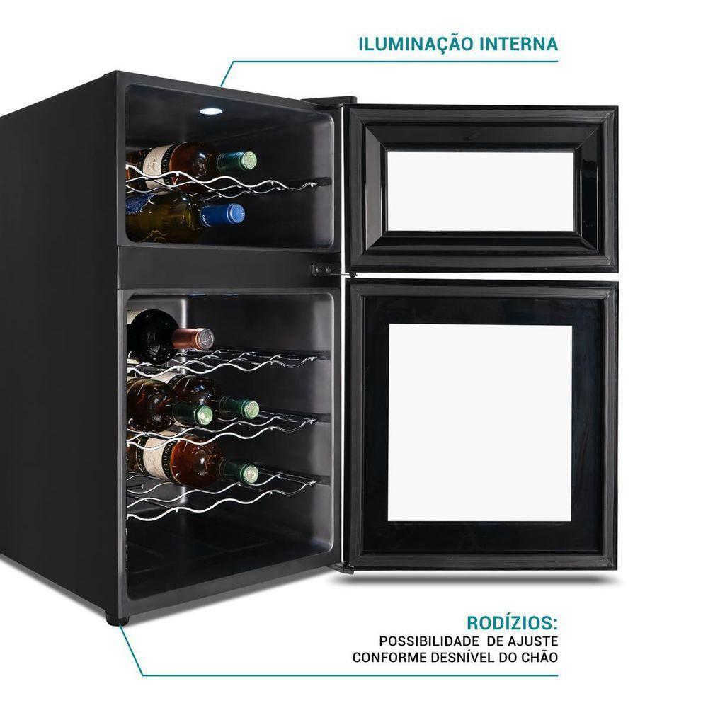 Adega Philco 69L PAD24DZ Display Digital 24 Garrafas Bivolt - 5