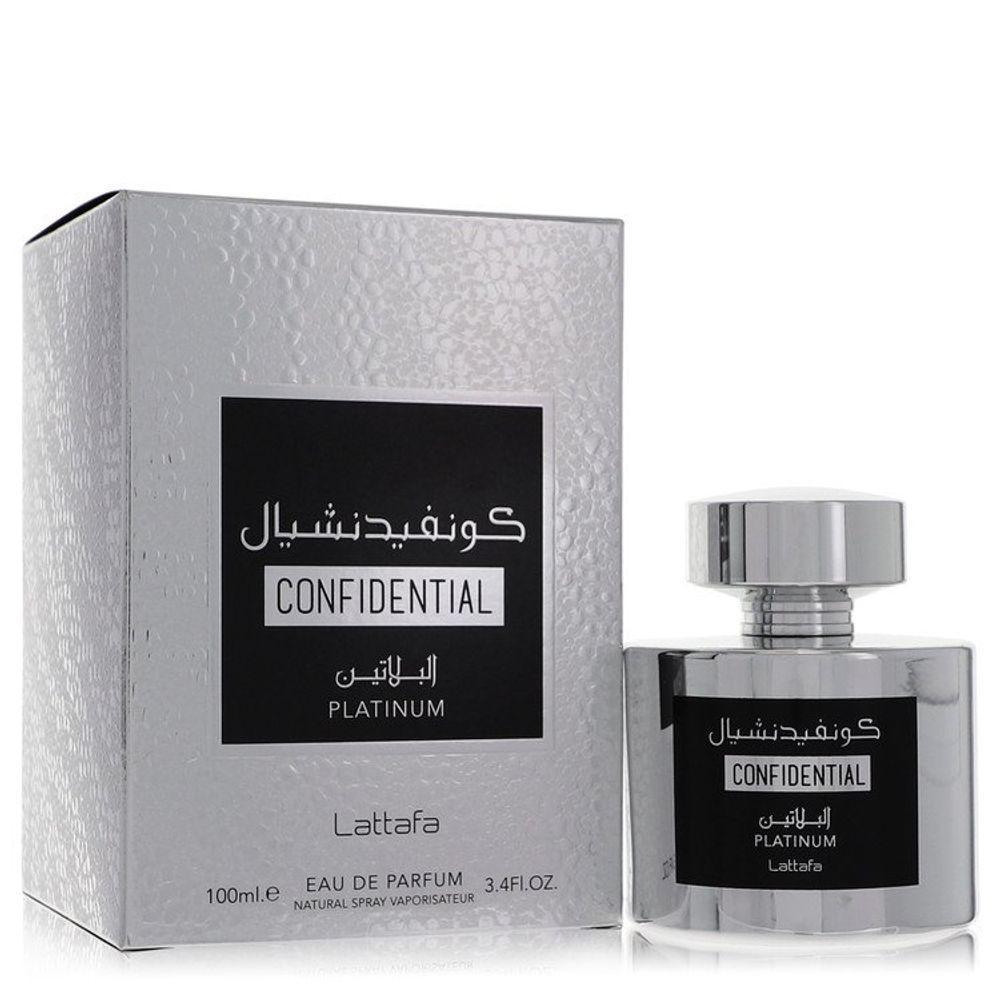 Col. Masculino Lattafa Confidential Platinum 100 Ml Eau De Parfum - 2