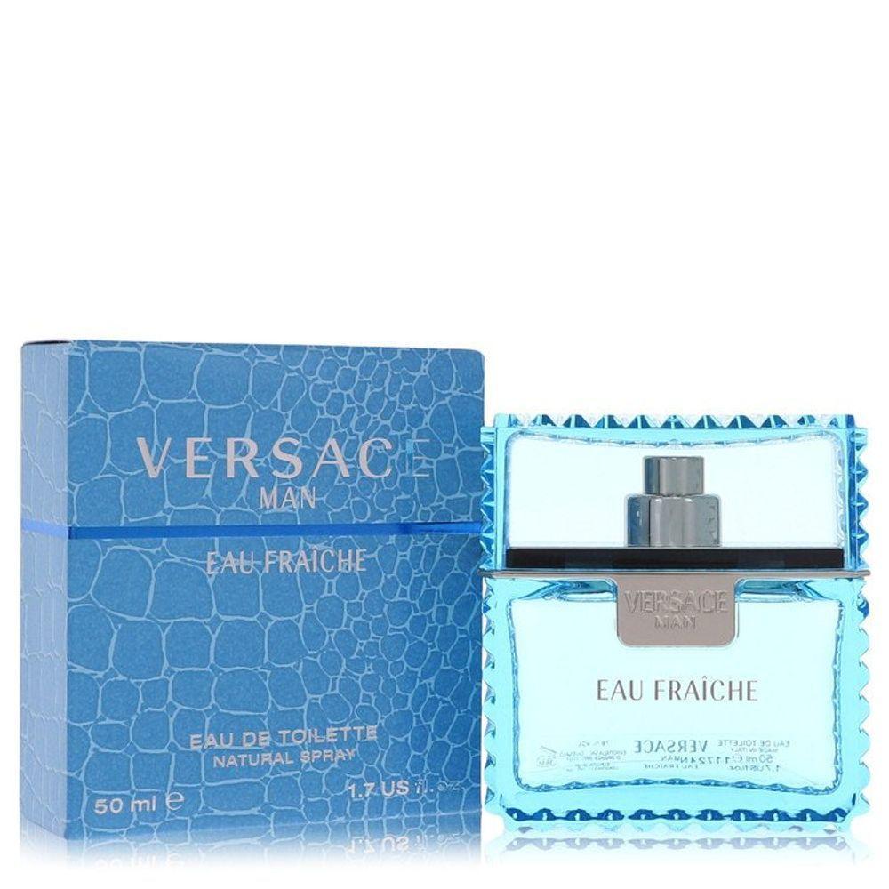 Perfume-col. Masc. Man Versace (blue) 50 Ml Fraiche Eau De Toilette - 1