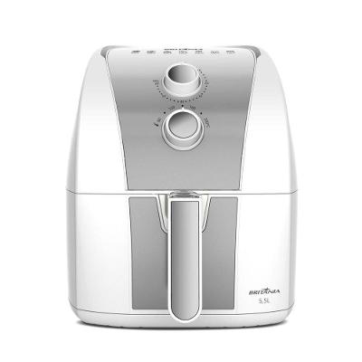 Fritadeira Air Fryer Britânia BAF52 5,5L 1500W Cesto Removível Cerâmico Antiaderente Branco 220V