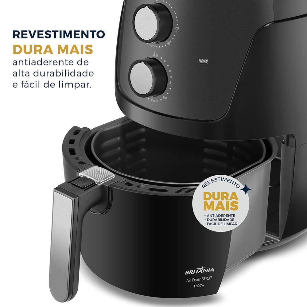 Air Fryer Britânia 4,2L Antiaderente 1500W BFR37 110V - 4