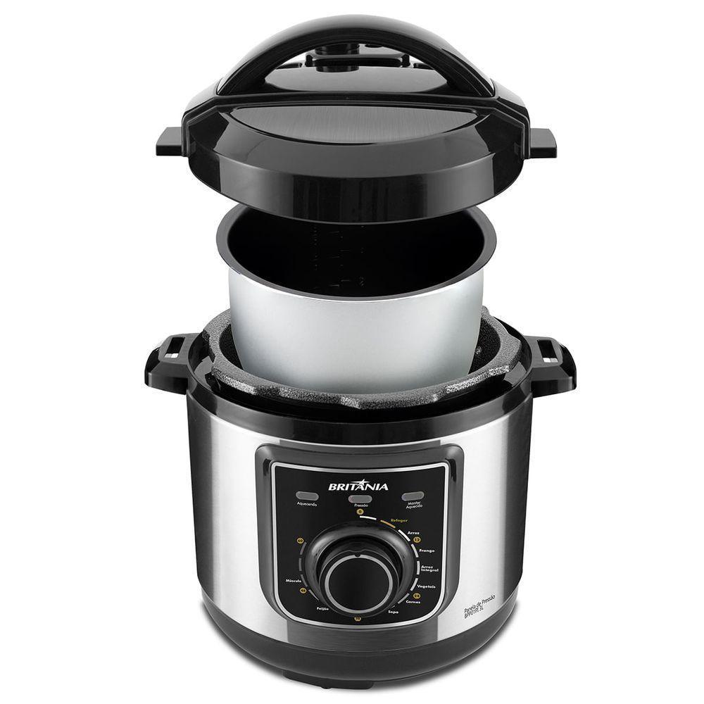 Panela De Pressão Britânia BPP01PI Multifuncional 3L 220V - 4