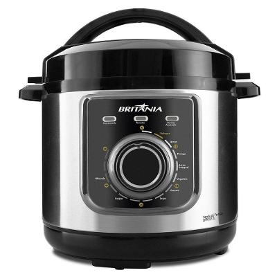 Panela de Pressão Elétrica Multifuncional Britânia BPP01PI 3L 700W Inox 220V