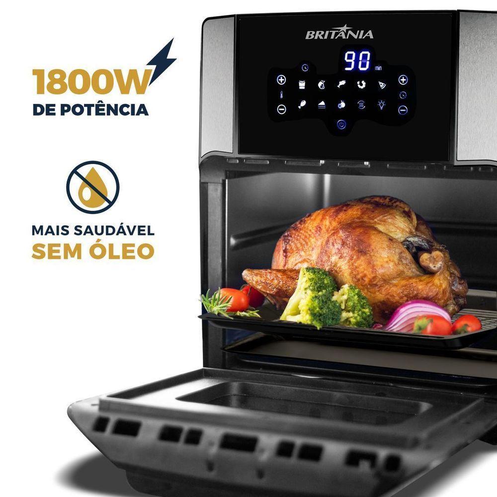 Air Fryer Oven Britânia 12L 4 Em 1 1800W BFR2100 110V - 7