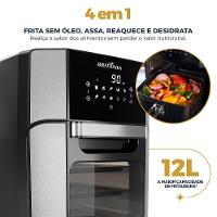 Air Fryer Oven Britânia 12L 4 Em 1 1800W BFR2100 110V - 2